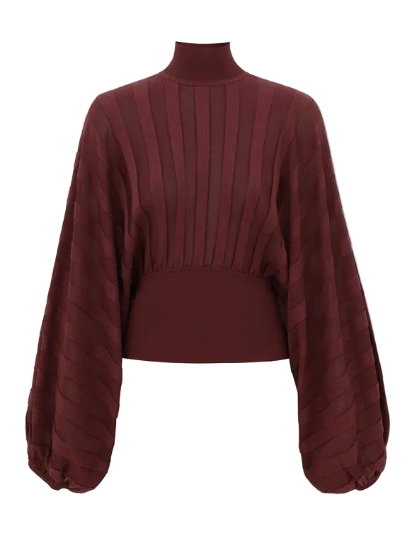 Clash Stripe Billow Sweater