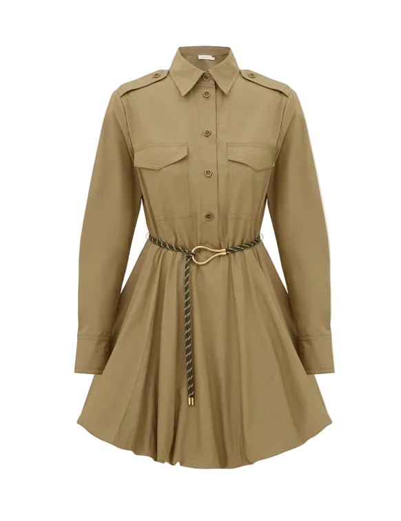Clash Poplin Shirt Dress