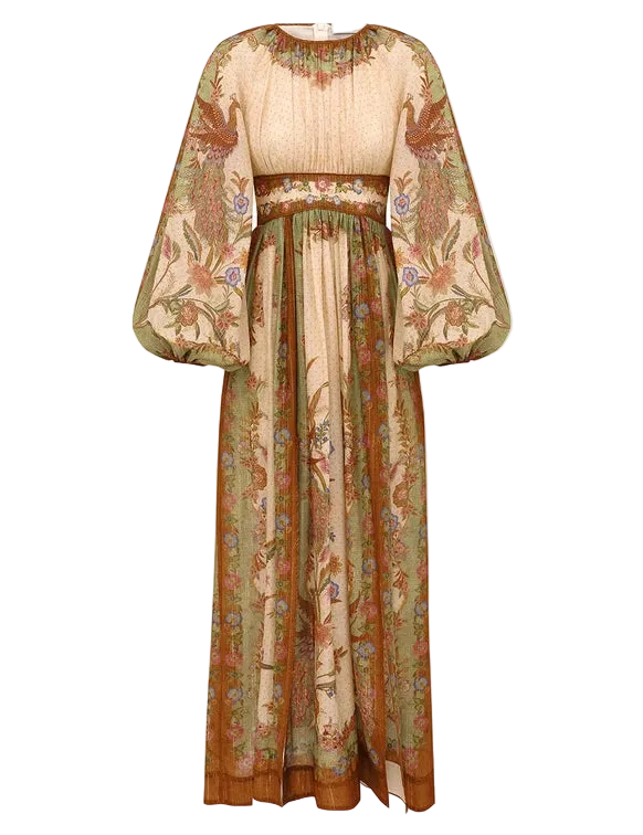 Indra Waisted Maxi Dress