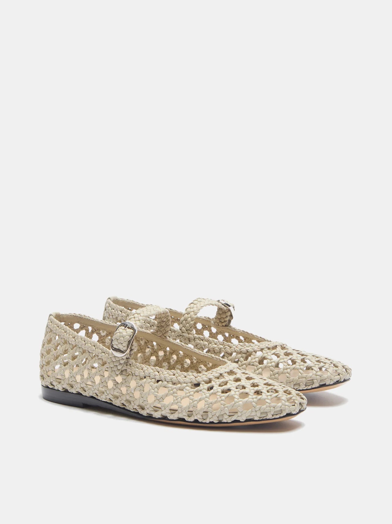 Mary Jane Woven Leather