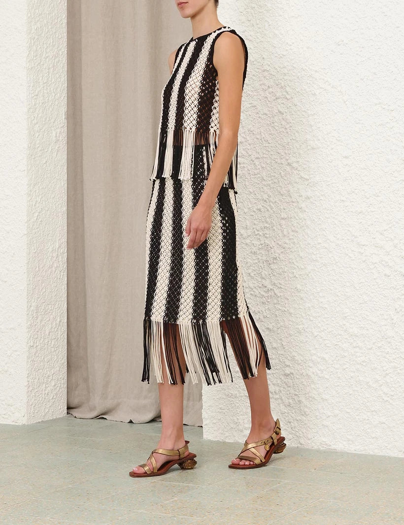 Wanderlust Macrame Maxi Skirt