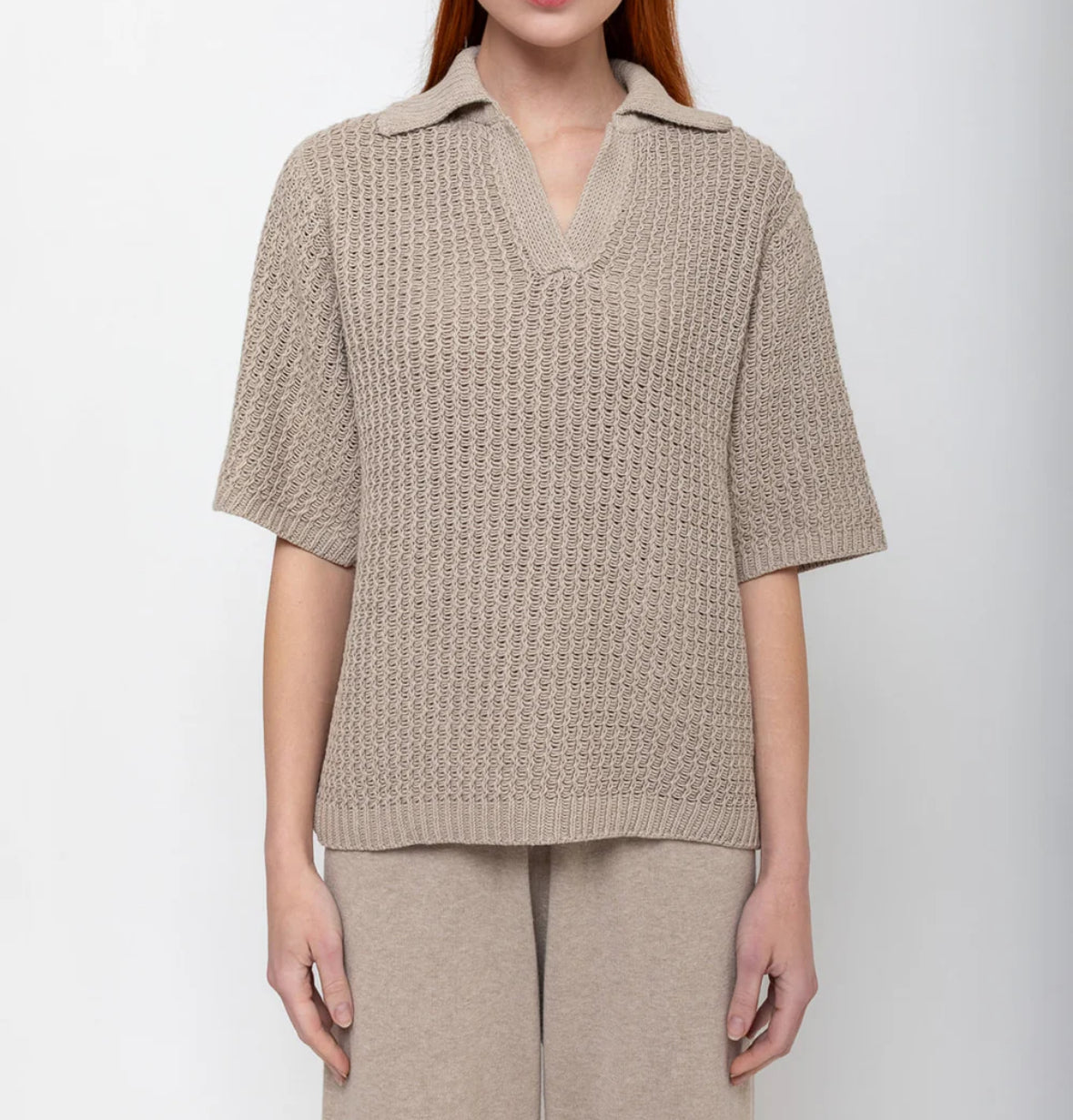Rack Knit Polo