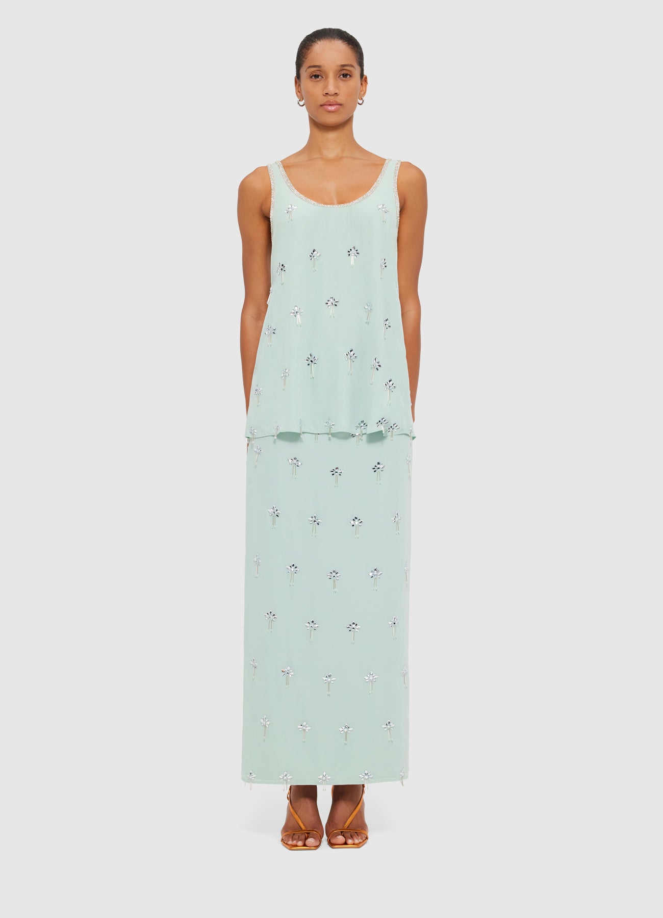 Clémentine Embellished Maxi Skirt