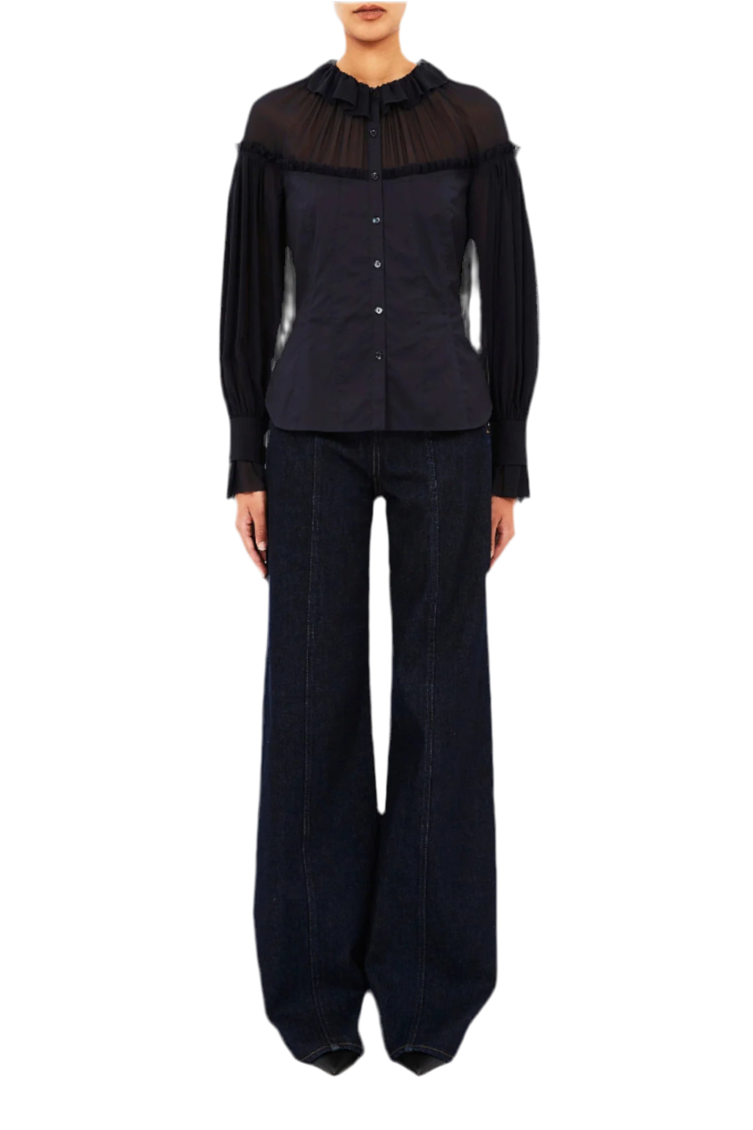 Odile Long Sleeve Corset Blouse