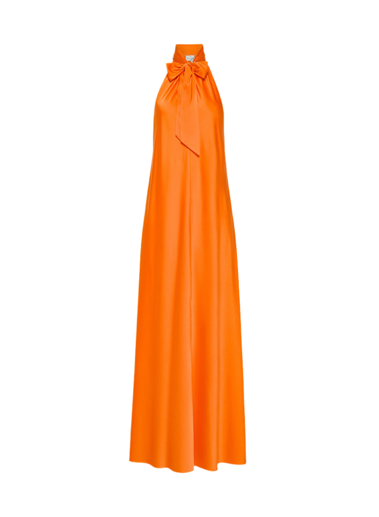 Silk Satin Bow-Tie Dress