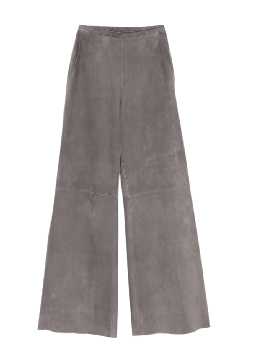 Light Suede High Waist Pants