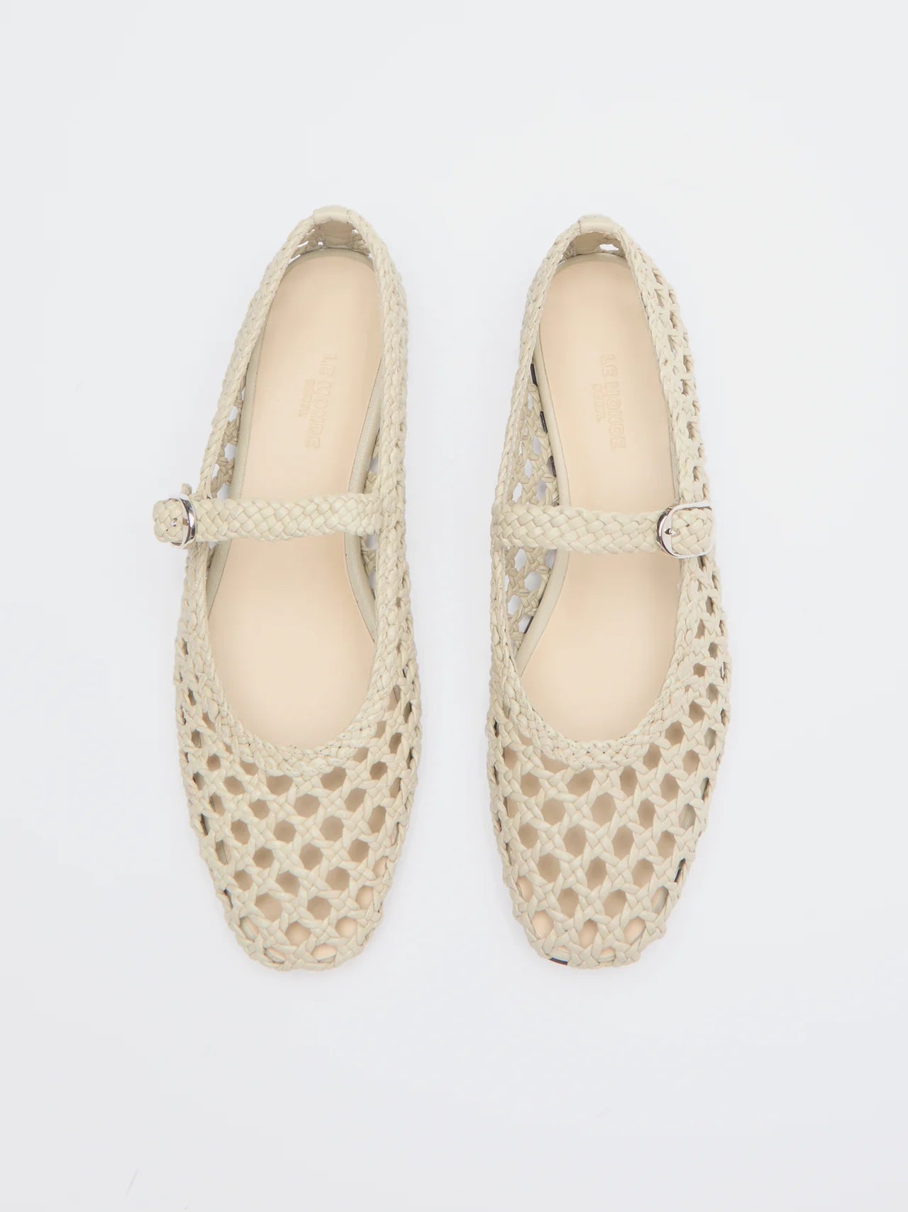 Mary Jane Woven Leather