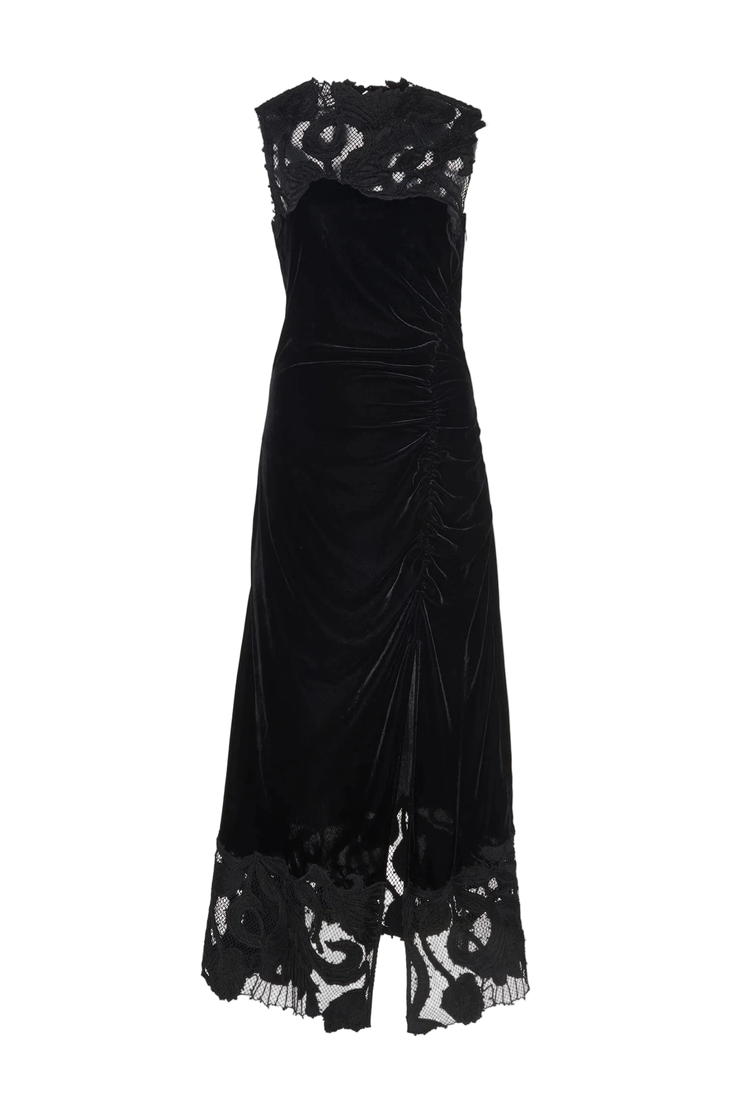 Rosaria Embroidered Ruched Dress