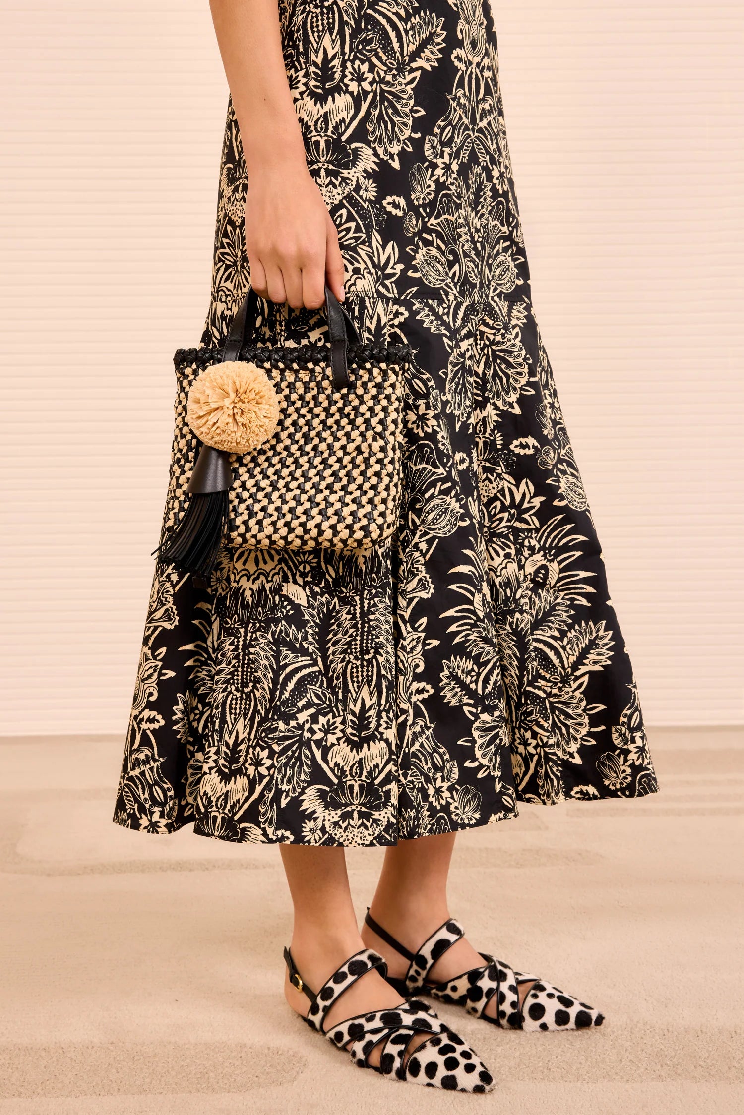 Raffia Mini Crossbody