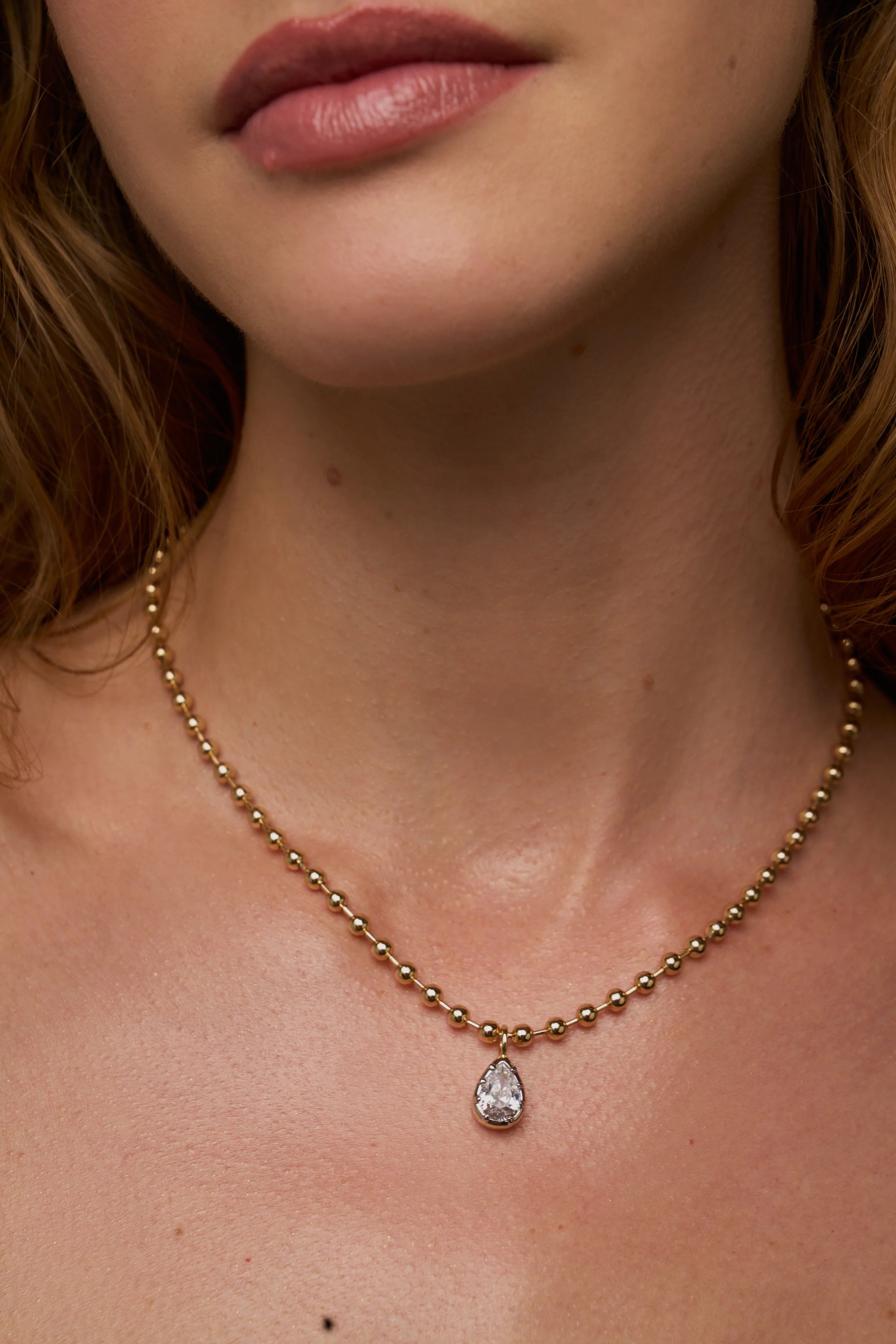 Cleo Pear Necklace