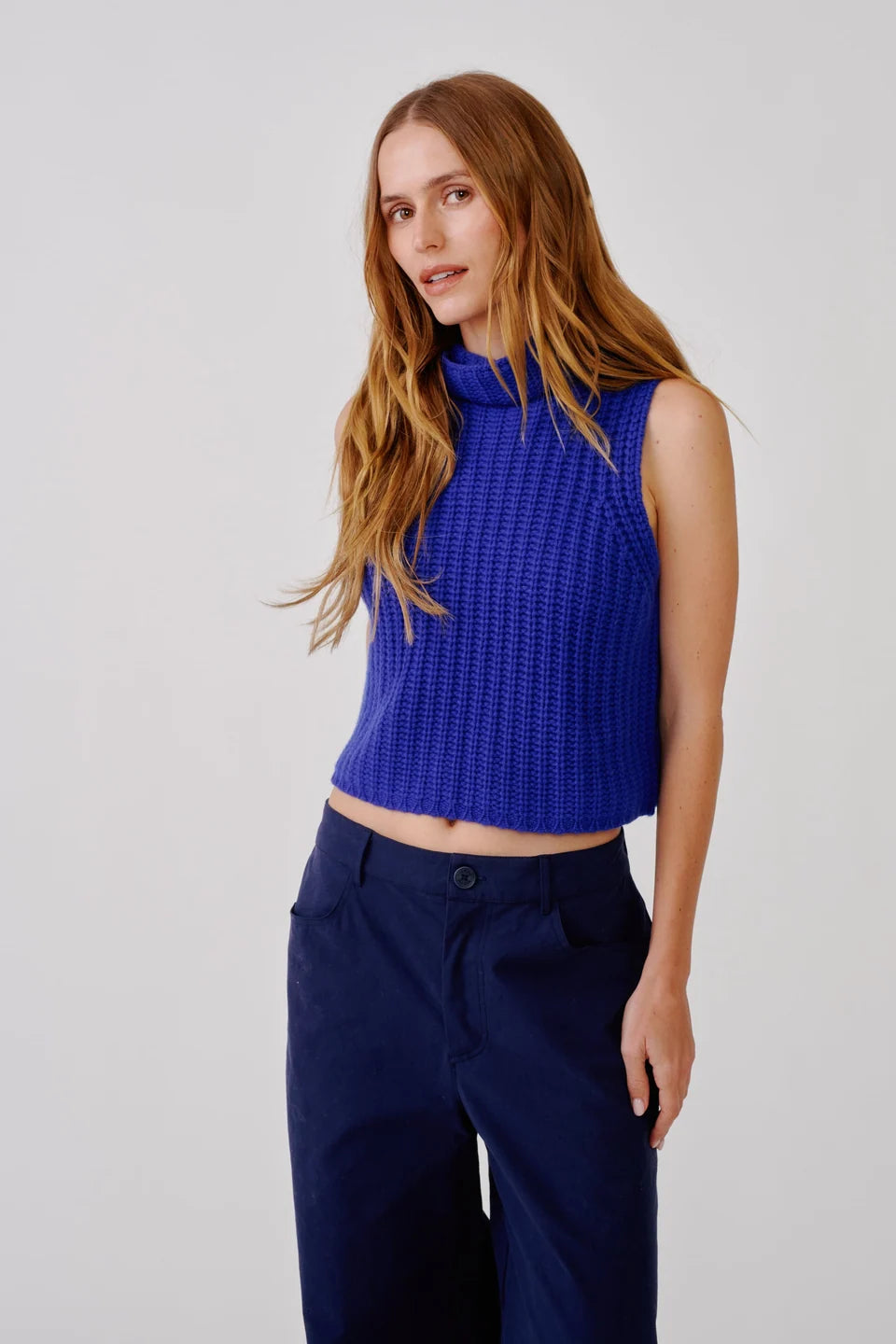 Saige Cropped Turtleneck