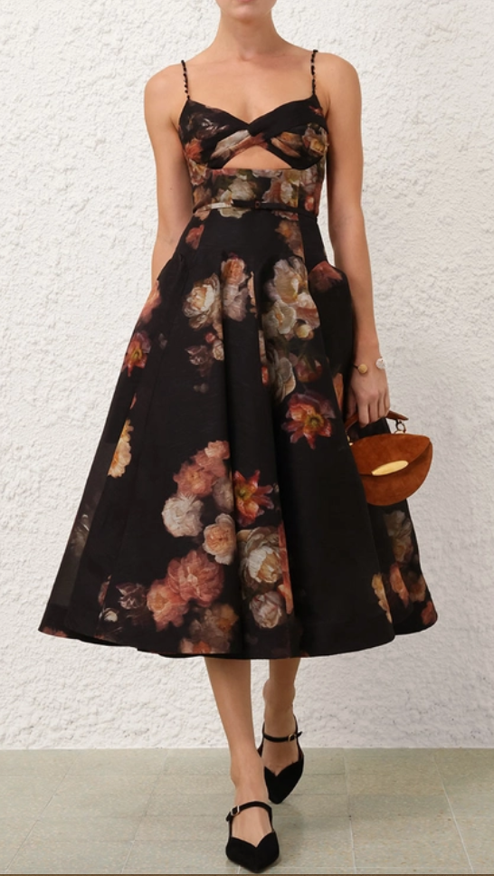 Hypnotic Twist Midi Dress