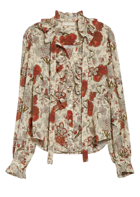 Catroux Button Front Blouse-4