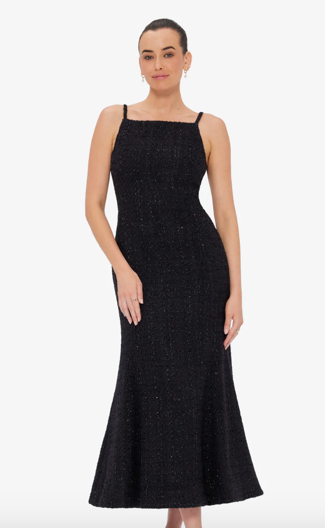 Regina Tweed Midi Dress
