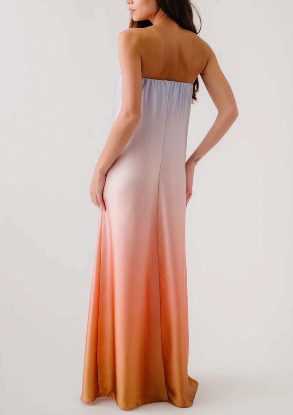Arden Strapless Ombre Maxi Dress - XS