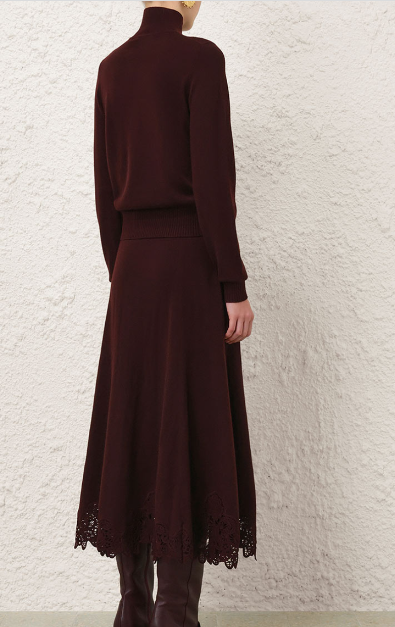 Valiant Merino Lace Skirt