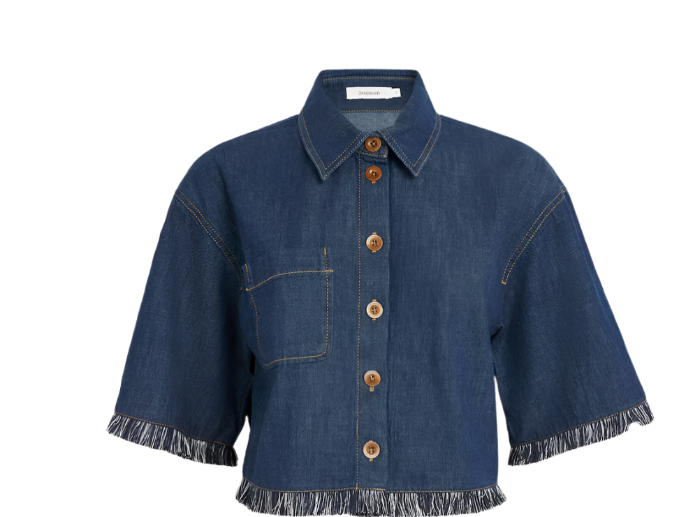 Rhiannon Fringe Denim Shirt - 1