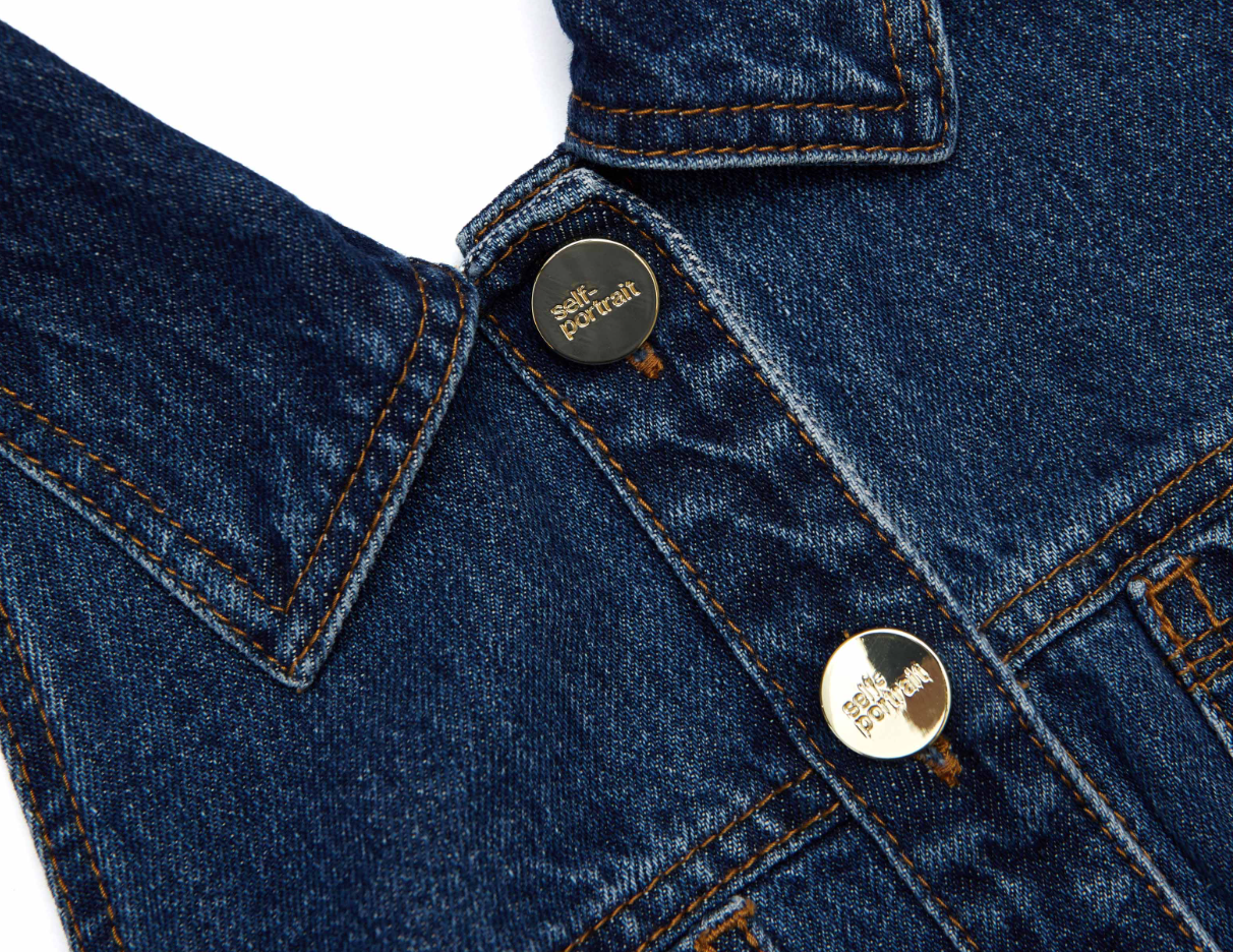 Denim Flared Mini Dress - 2