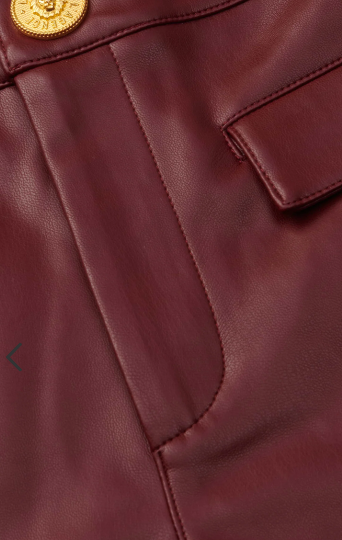 Dionne Faux Leather Short