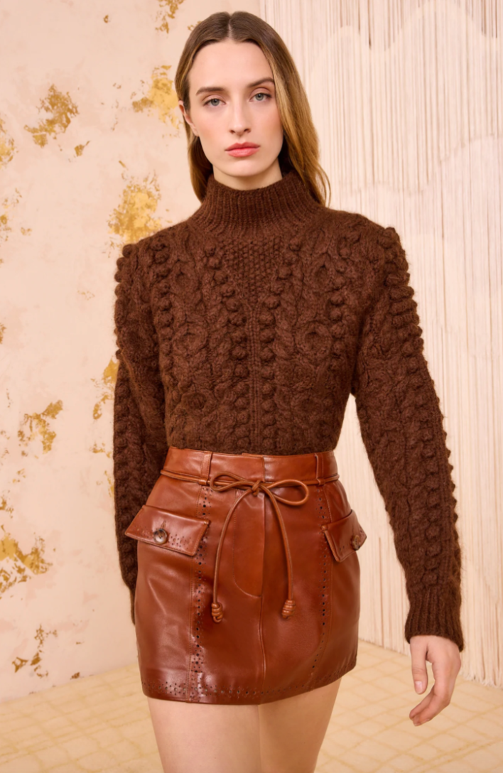 Luna Leather Skirt