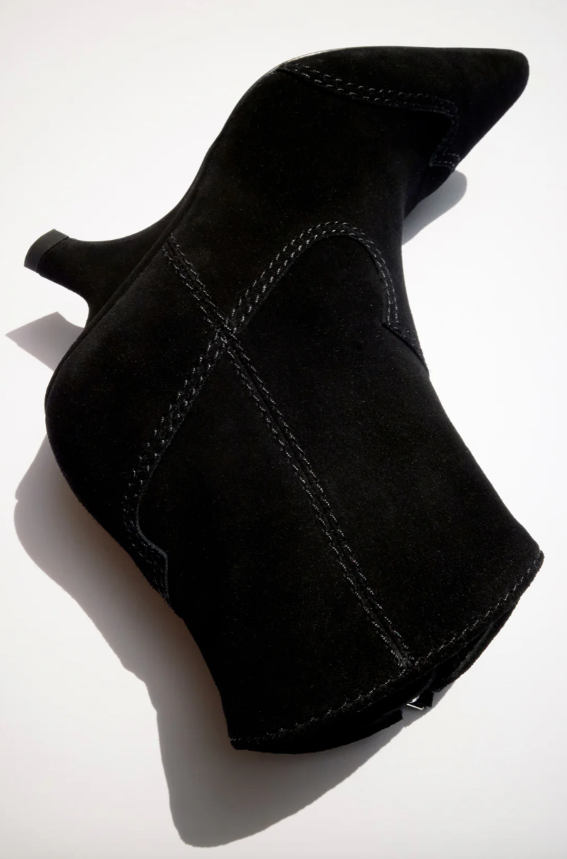 Shadow Suede Western Ankle Boot