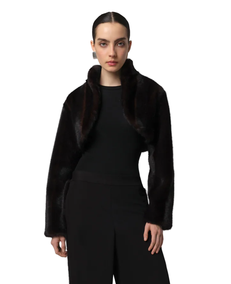 Odette Shaved Mink Bolero