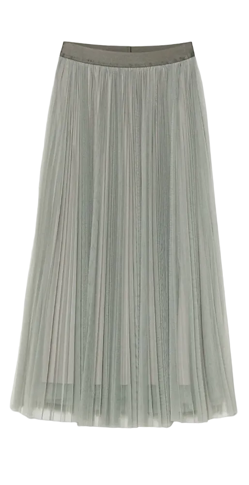 Tulle Soleil Pliss' Skirt