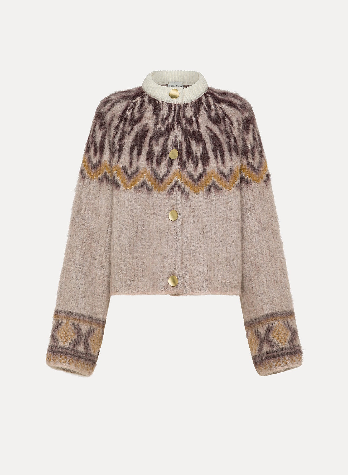 Baby Alpaca Fair Isle Cardigan