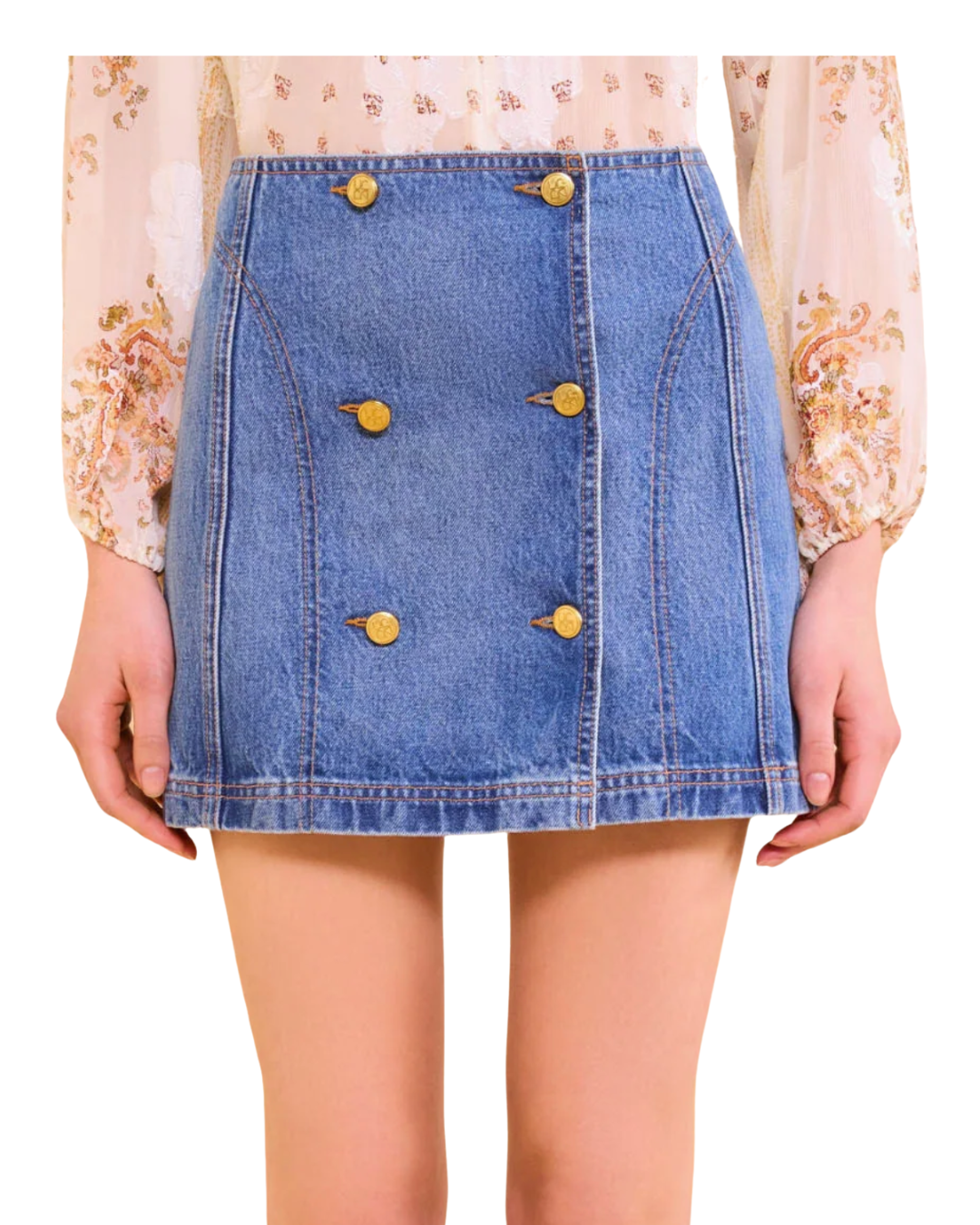 Clara Mini Denim Skirt