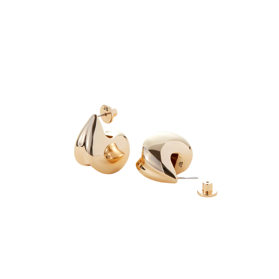 Gold Nouveax Puff Earrings