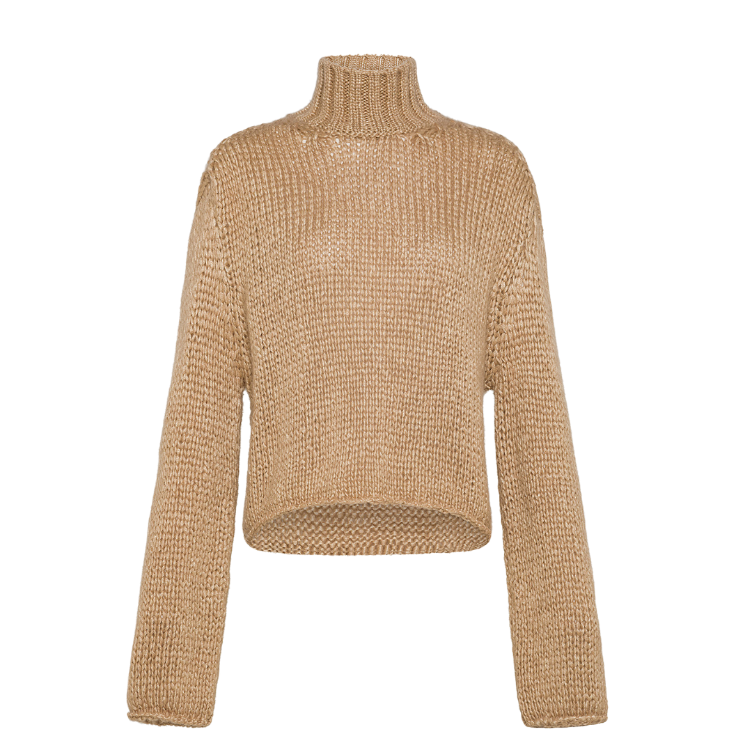 Silk Cashmere Mohair Sweater - M