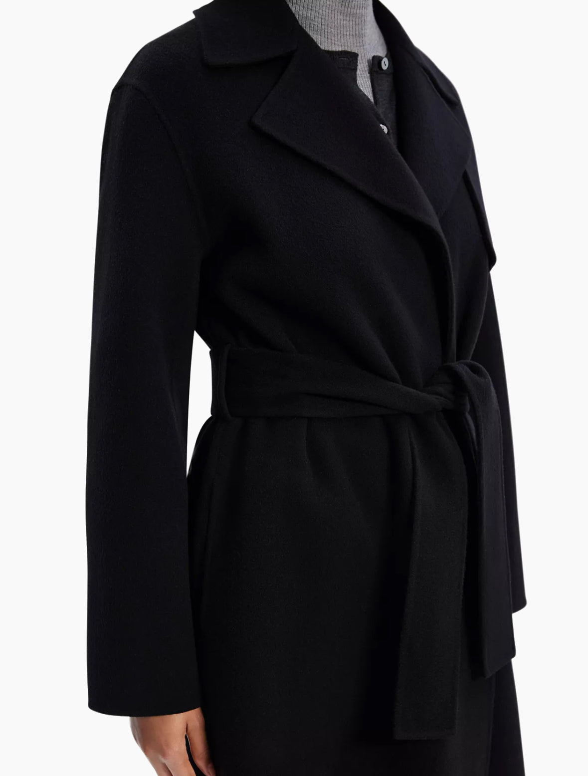 Long Wrap Trench Coat