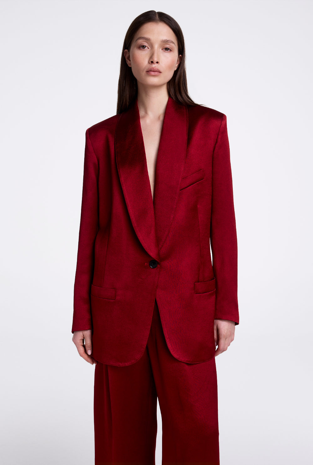 Shawl Collar Oversized Blazer