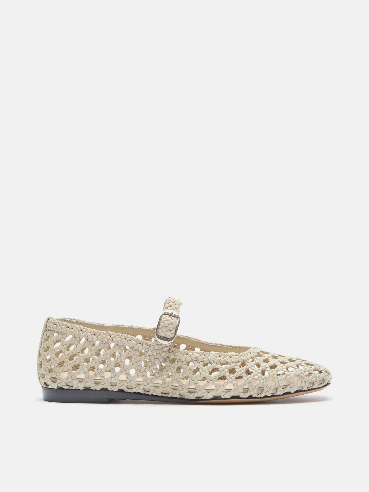 Mary Jane Woven Leather