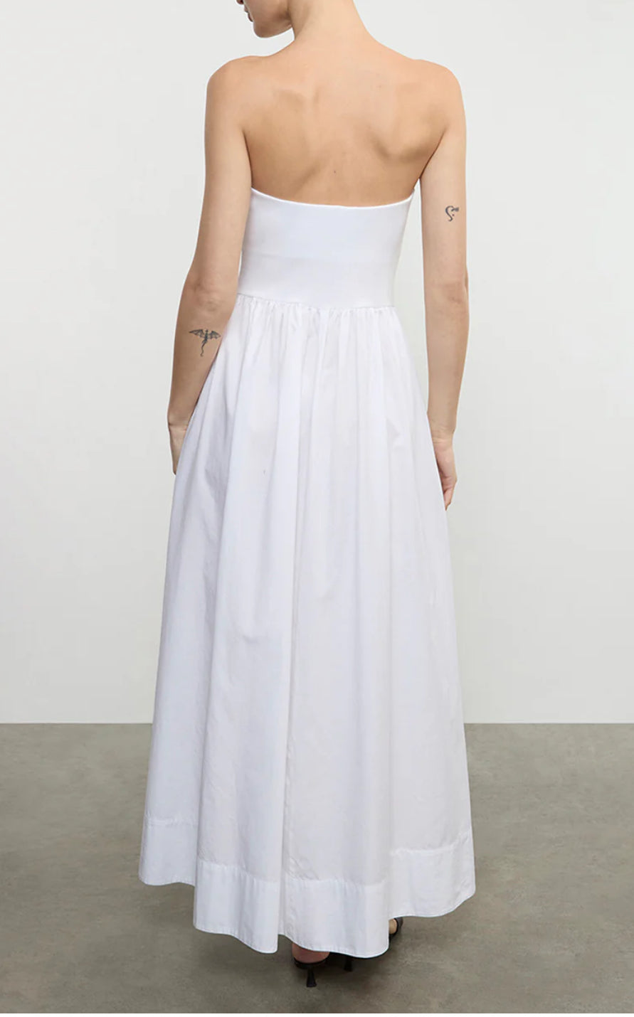 Cotton Resort Strapless Dress