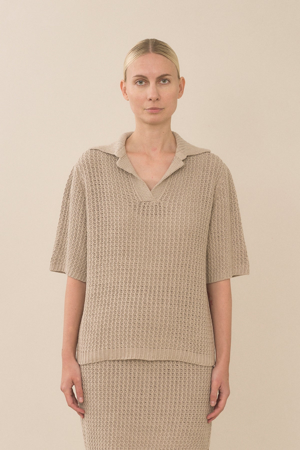 Rack Knit Polo