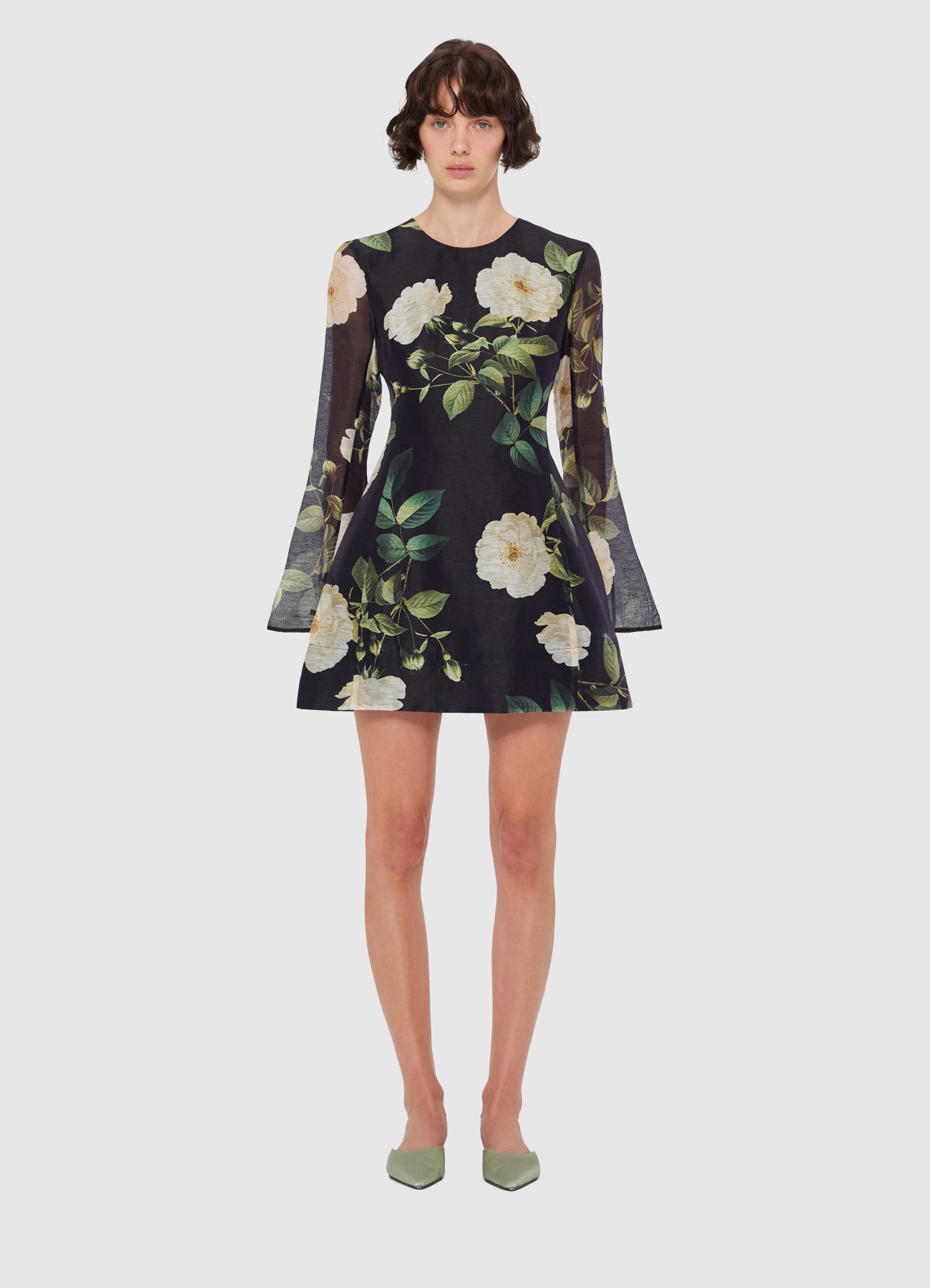 Suzanne Bell Sleeve Mini Dress