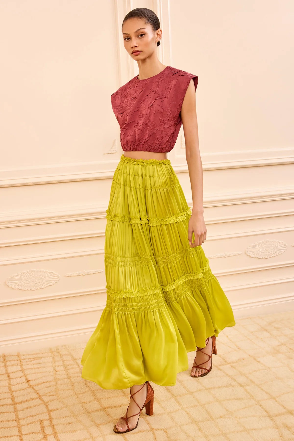 Virginie Silk Skirt