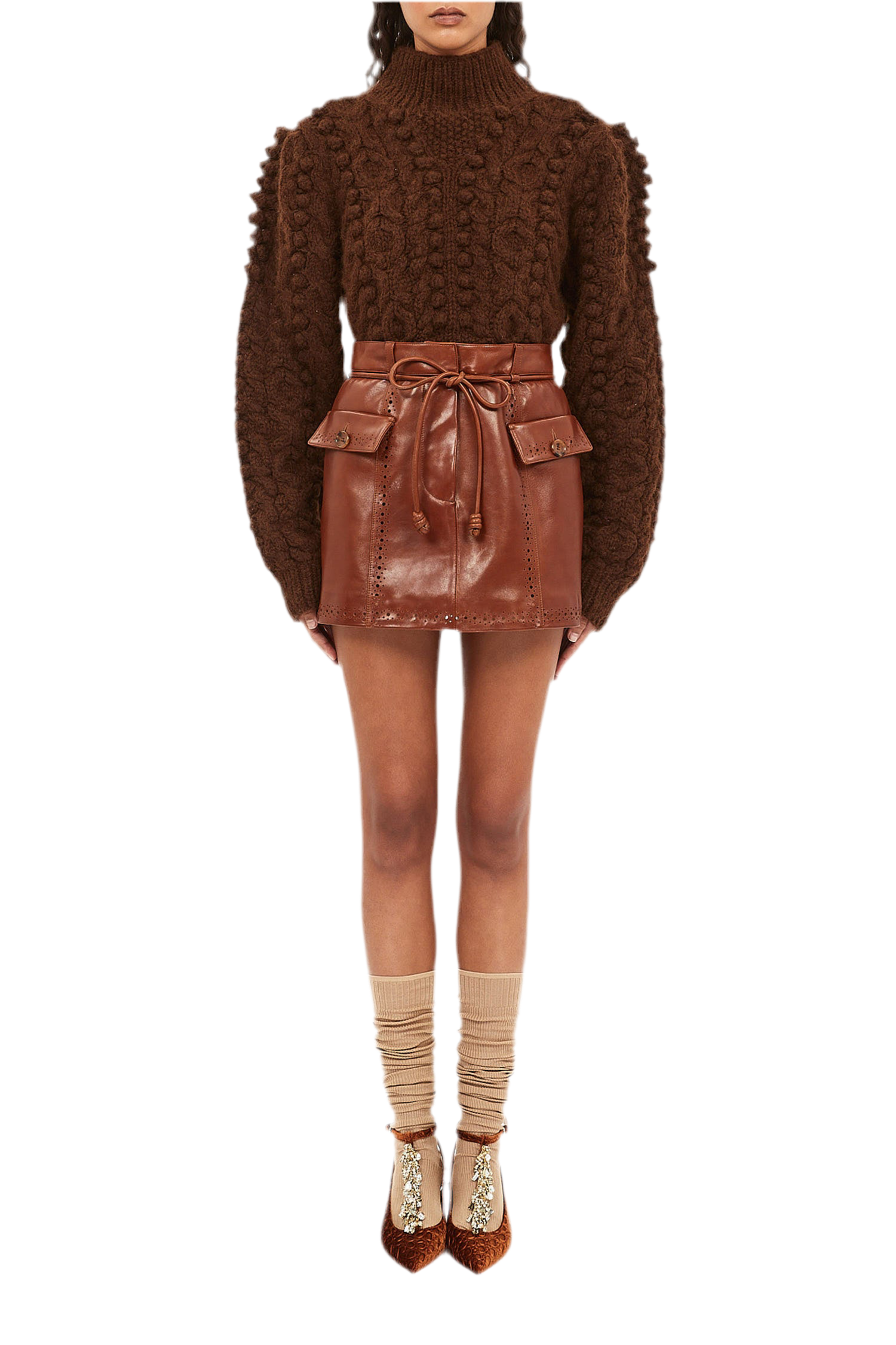 Luna Leather Skirt