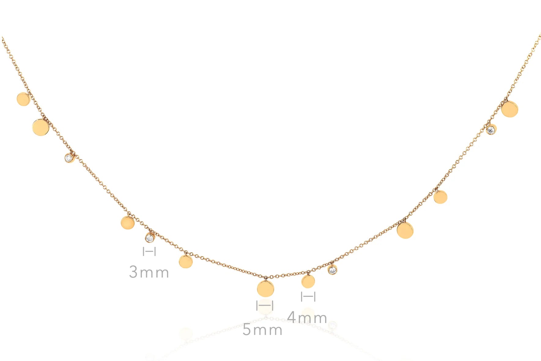 14k Diamond Confetti Chain