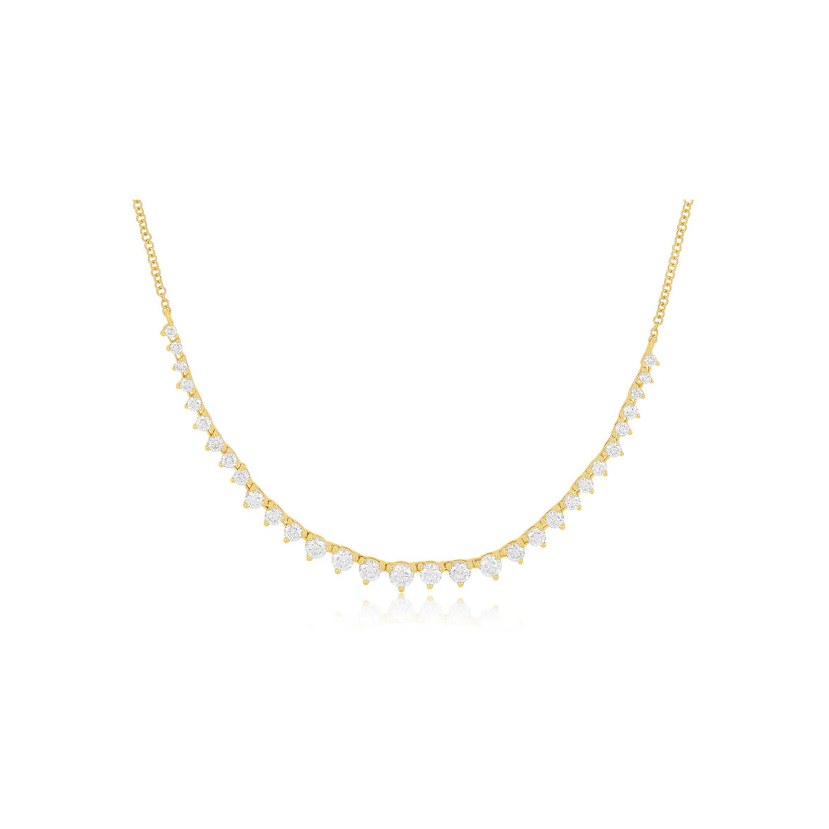 14k Graduated Diamond Necklace