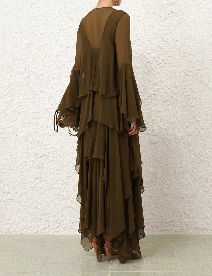 Memento Cascading Maxi Dress