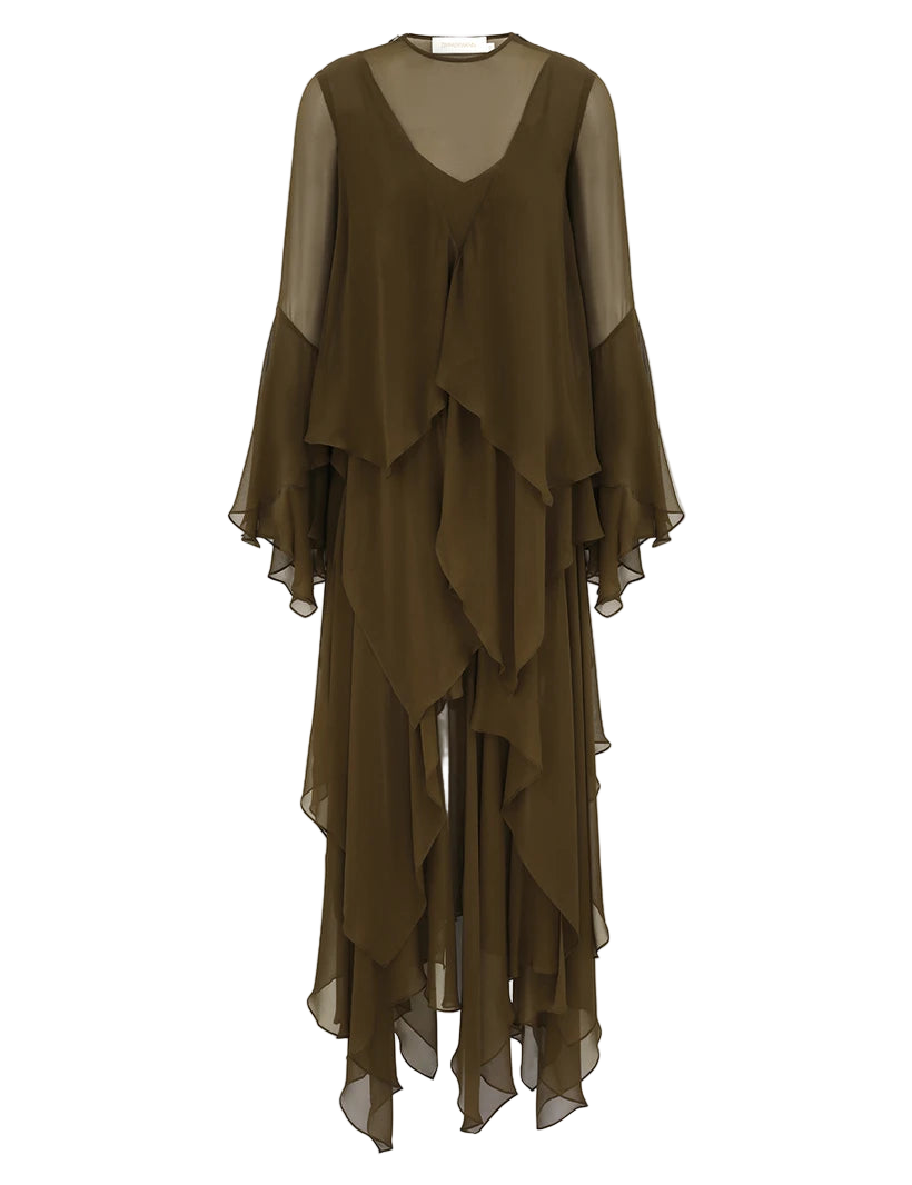 Memento Cascading Maxi Dress