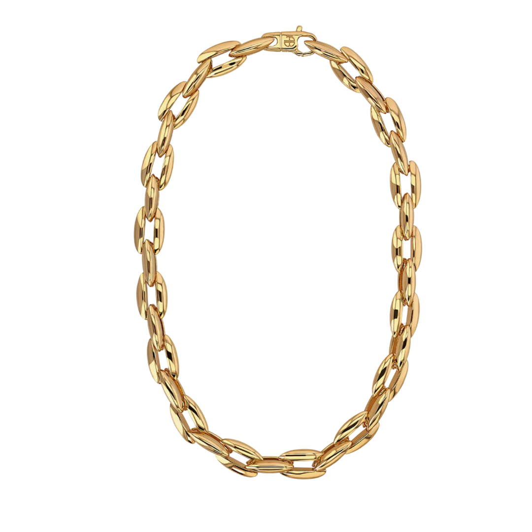 Oval link necklace