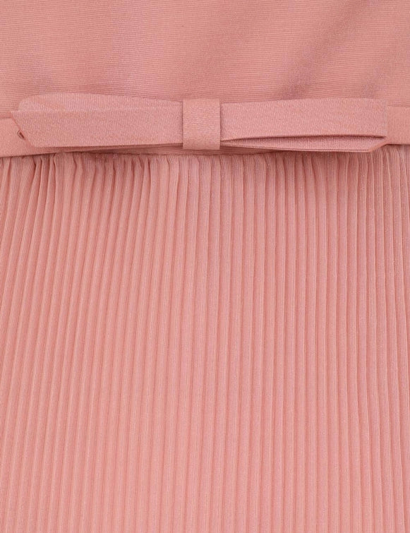 Pleated Frill Midi Dress