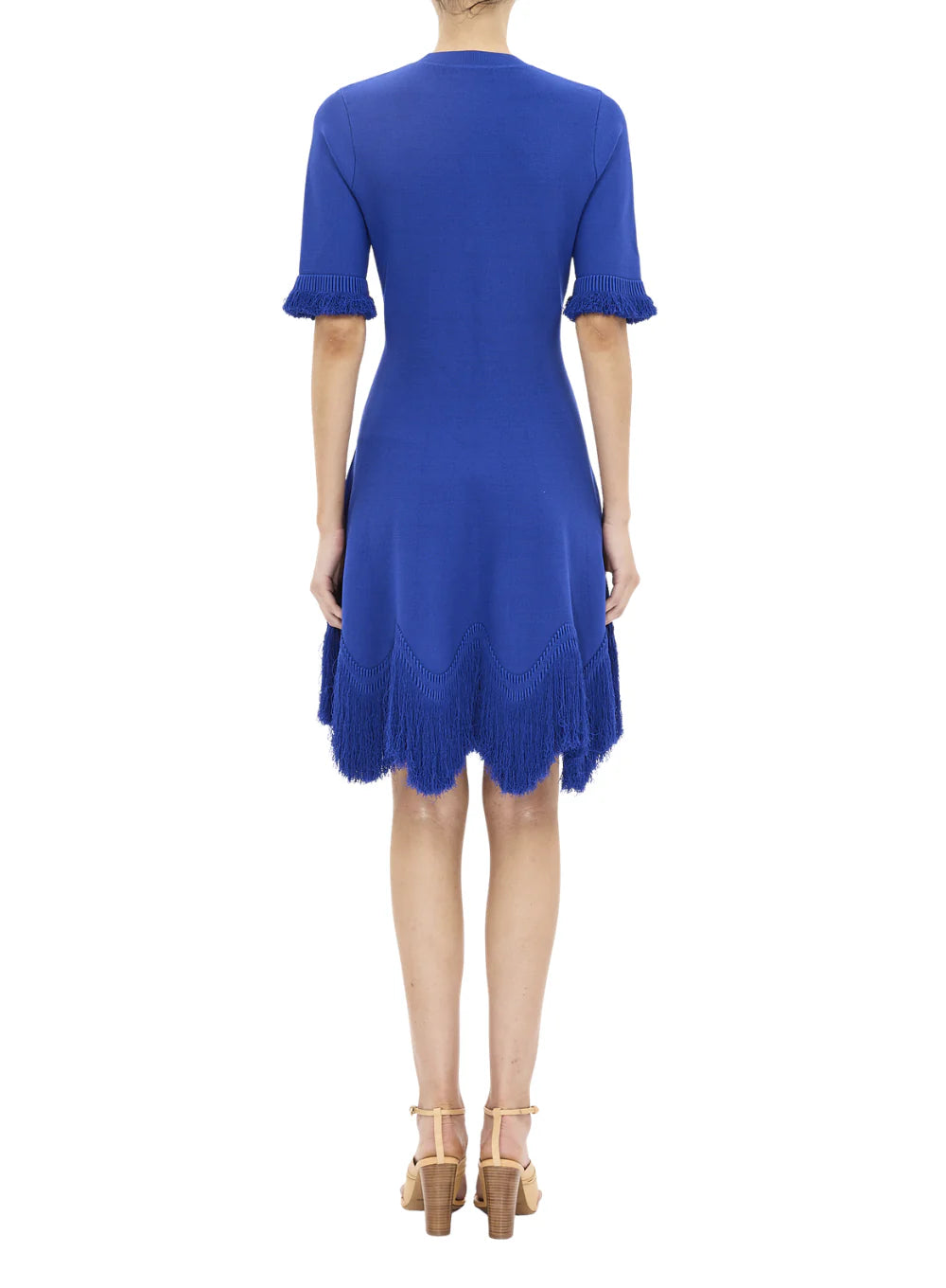 Vittoria SS Knit Dress with Fringe