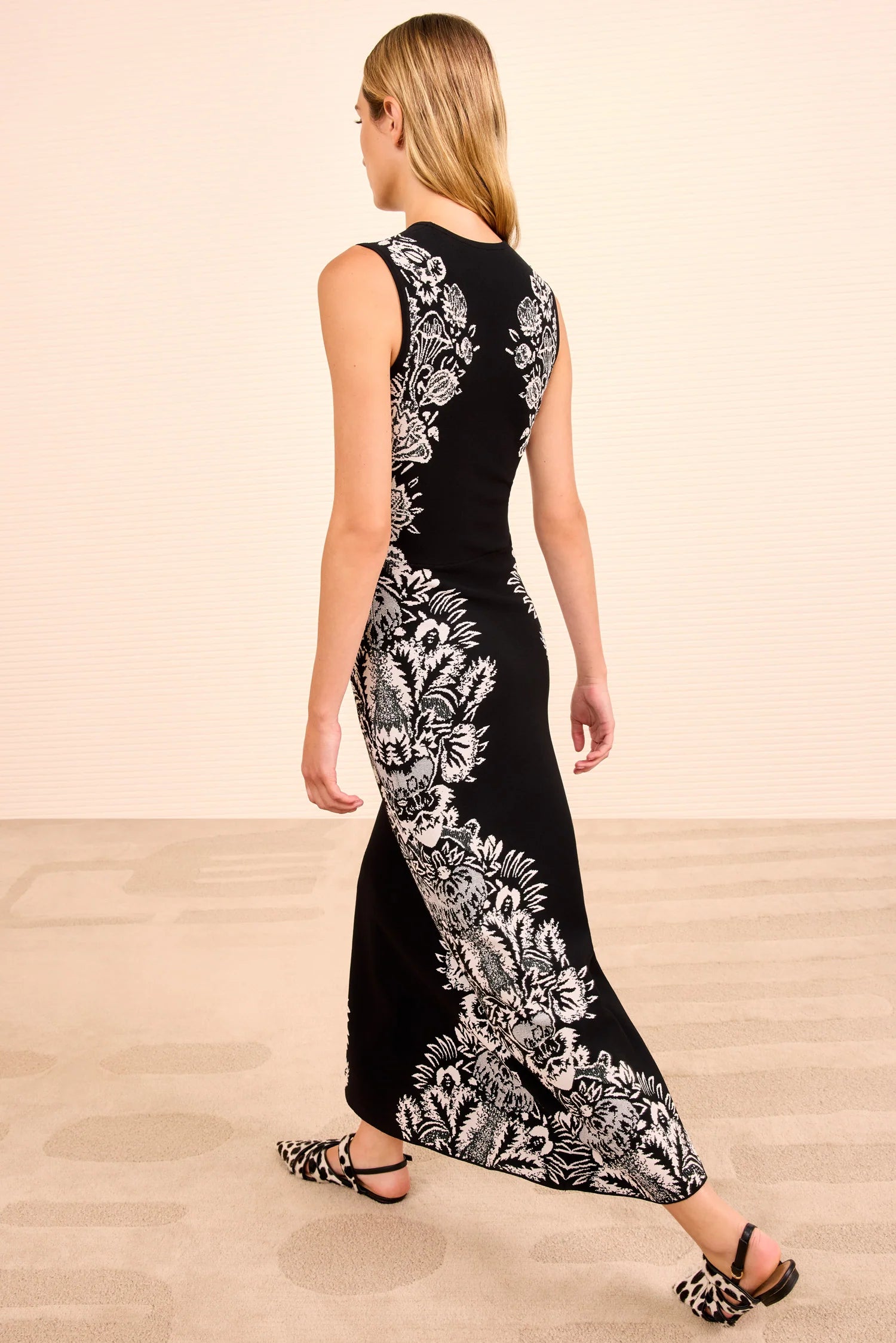 Liana Jacquard Midi Dress