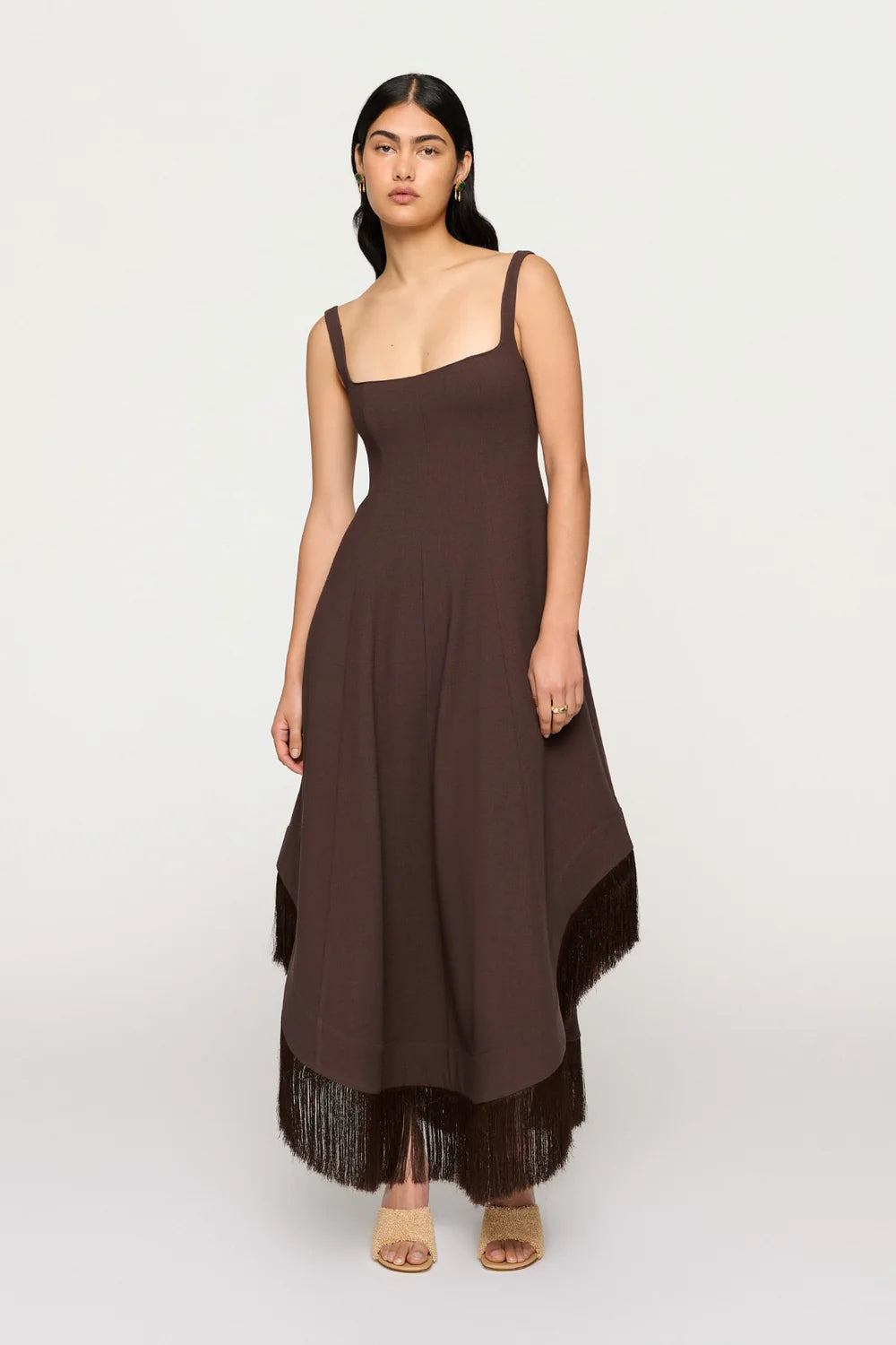 Emine Fringe Hem Dress