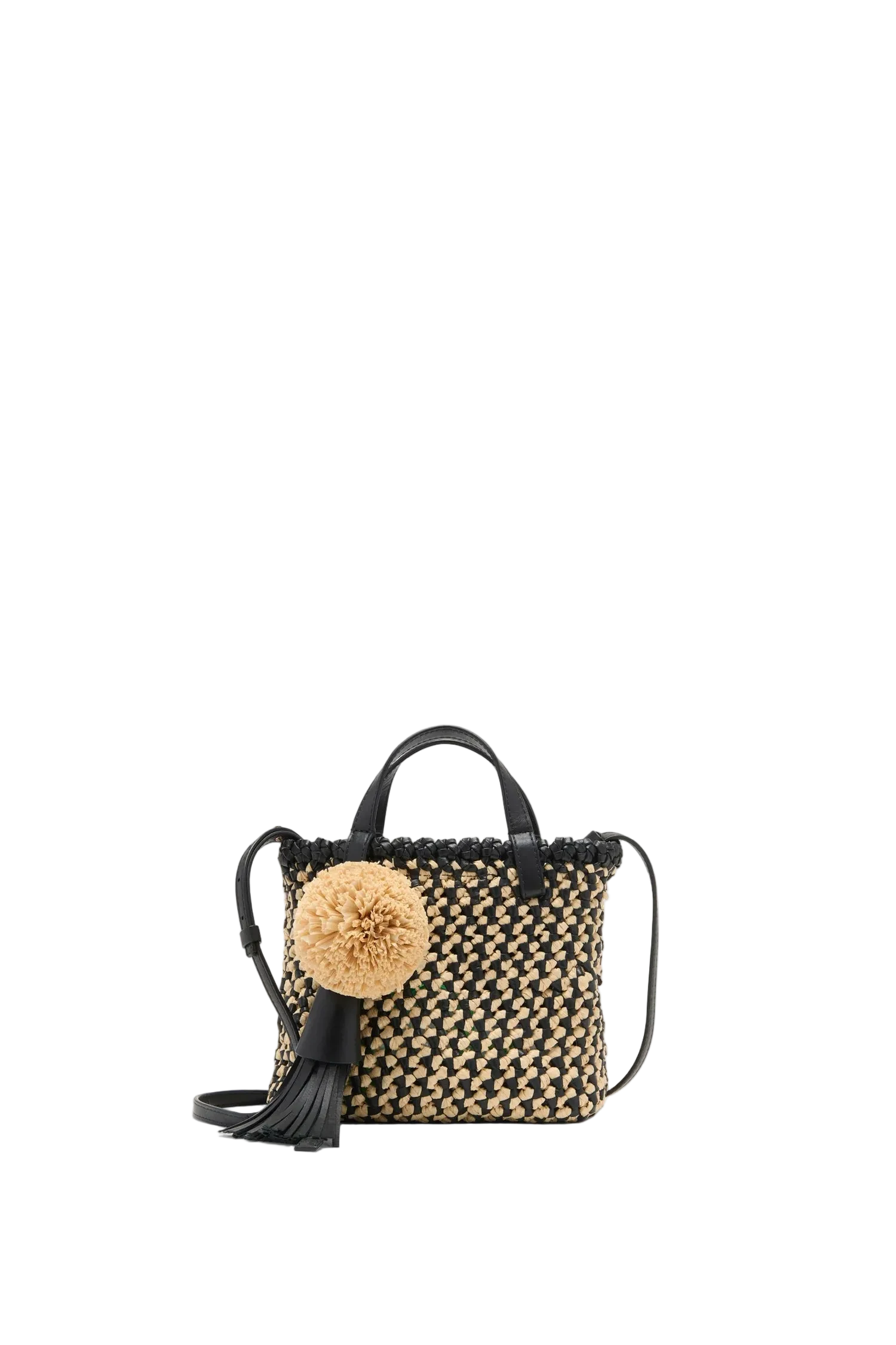 Raffia Mini Crossbody