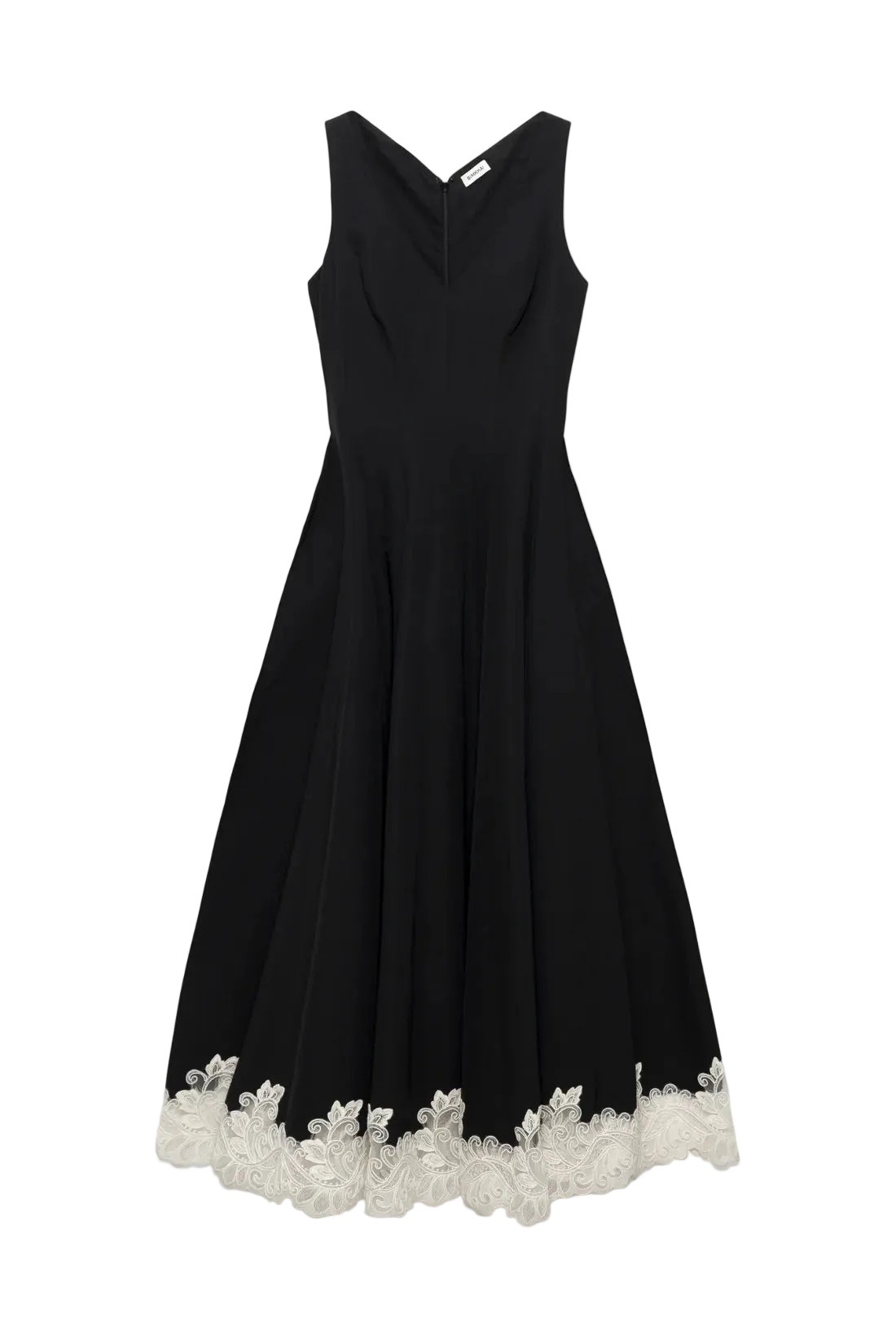 Mira Sleeveless Structured Midi Dress